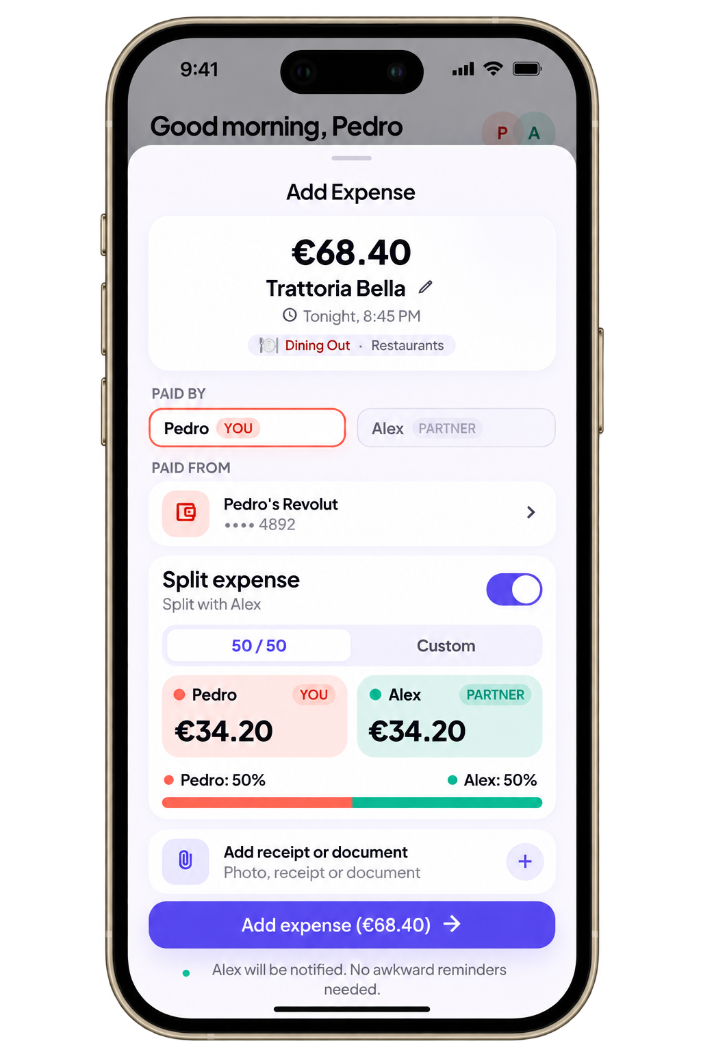 Vista previa de la app: Repartid gastos sin líos
